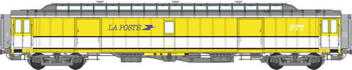 REE Modeles VB-035 - French SNCF Post Wagon OCEM 21,6m Allège - PEZ